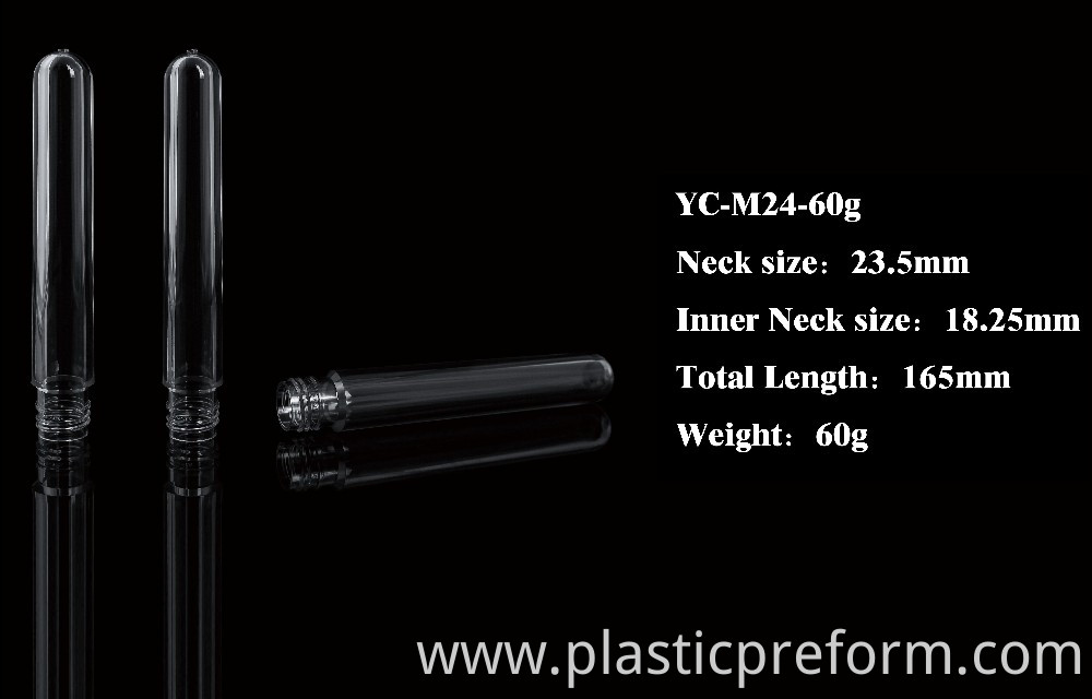 24mm 24/410 neck 60g PET preform